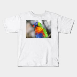 Rainbow Lorikeet Portrait #3 Kids T-Shirt